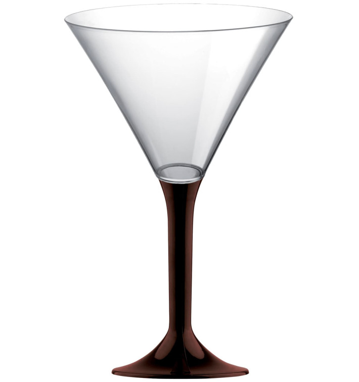 Coppa Plastica Cocktail Gambo Marrone 185ml 2P (20 Pezzi) Coppa Plastica Cocktail Gambo Marrone 185ml 2P (20 Pezzi)