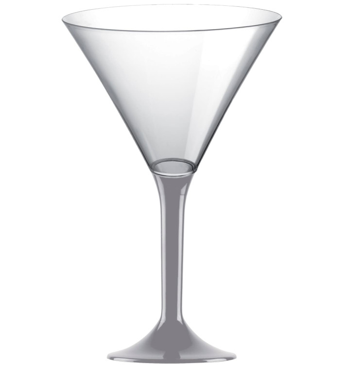 Coppa Plastica Cocktail Gambo Grigio 185ml 2P (20 Pezzi) Coppa Plastica Cocktail Gambo Grigio 185ml 2P (20 Pezzi)