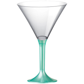 Coppa Plastica Cocktail Gambo Tiffany Perlato 185ml 2P (20 Pezzi)