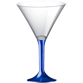 Coppa Plastica Cocktail Gambo Blu Perlato 185ml 2P (200 Pezzi)