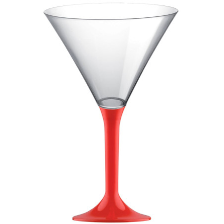 Coppa Plastica Cocktail Gambo Red 185ml 2P (20 Pezzi)