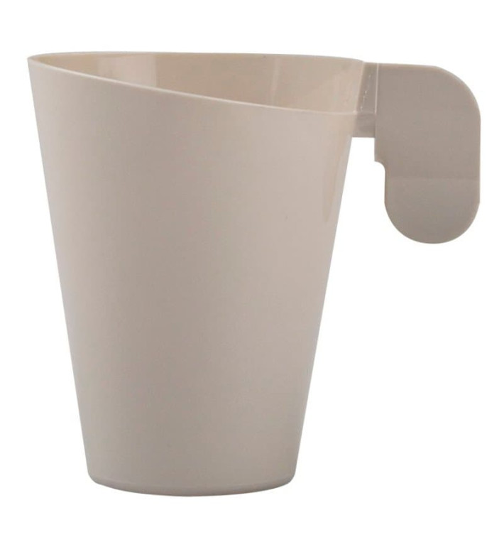 Tazze di Plastica Design Crema 155ml (12 Pezzi) Tazze di Plastica Design Crema 155ml (12 Pezzi)