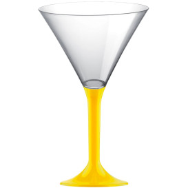 Coppa Plastica Cocktail Gambo Giallo 185ml 2P (20 Pezzi)