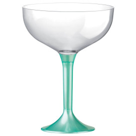 Coppa Plastica Champagne Tiffany Perlato 200ml 2P (20 Pezzi)