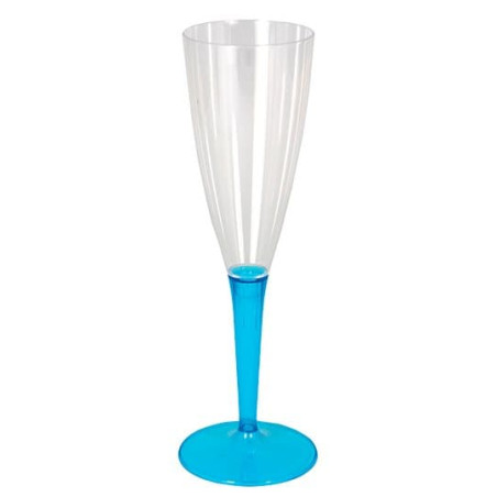 Calice Riutilizzabile PS Piede Turchese Cava 100ml 2pz (6 Pezzi)
