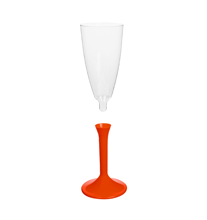 Calice Plastica Flute Gambo Red 120ml 2P (20 Pezzi) Calice Plastica Flute Gambo Red 120ml 2P (20 Pezzi)