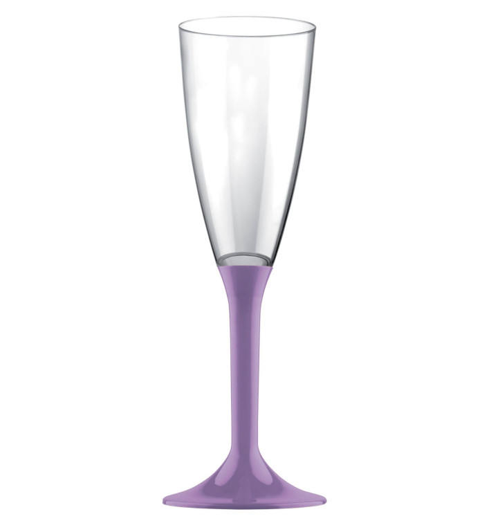 Calice Plastica Flute Gambo Lilla 120ml 2P (20 Pezzi) Calice Plastica Flute Gambo Lilla 120ml 2P (20 Pezzi)