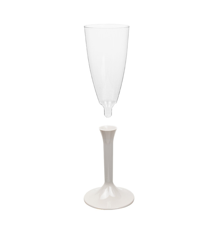 Calice Plastica Flute Gambo Beige 120ml 2P (20 Pezzi) Calice Plastica Flute Gambo Beige 120ml 2P (20 Pezzi)