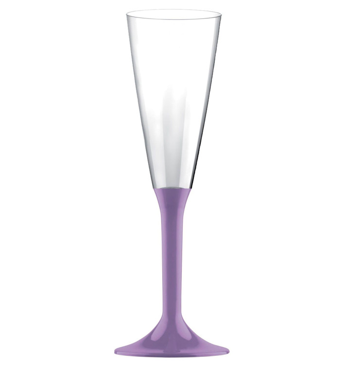 Calice Plastica Flute Gambo Lilla 160ml 2P (20 Pezzi) Calice Plastica Flute Gambo Lilla 160ml 2P (20 Pezzi)