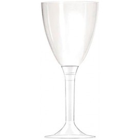 Calice di Plastica Vino Trasparente 130ml (10 Pezzi)