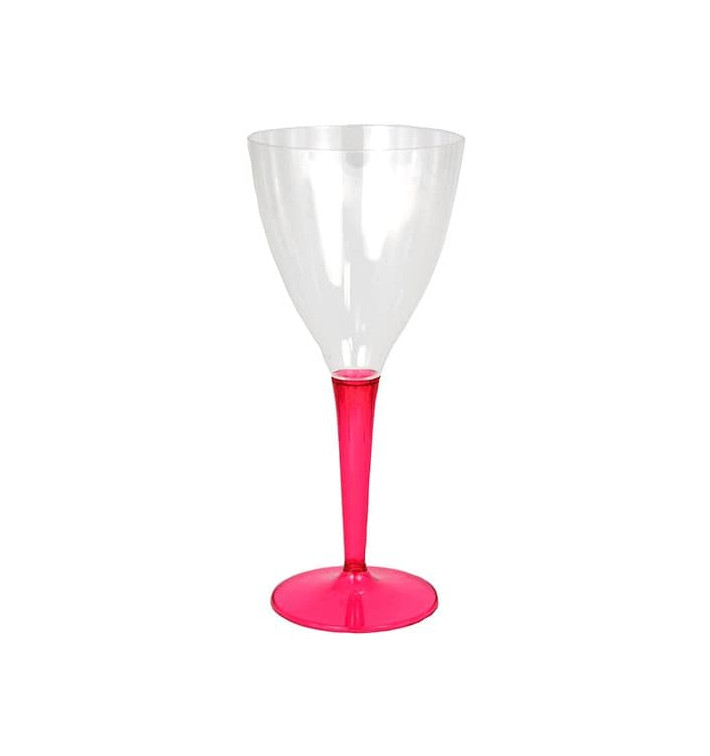 Calice di Plastica Vino Gambo Lampone 130ml (6 Pezzi) Calice di Plastica Vino Gambo Lampone 130ml (6 Pezzi)