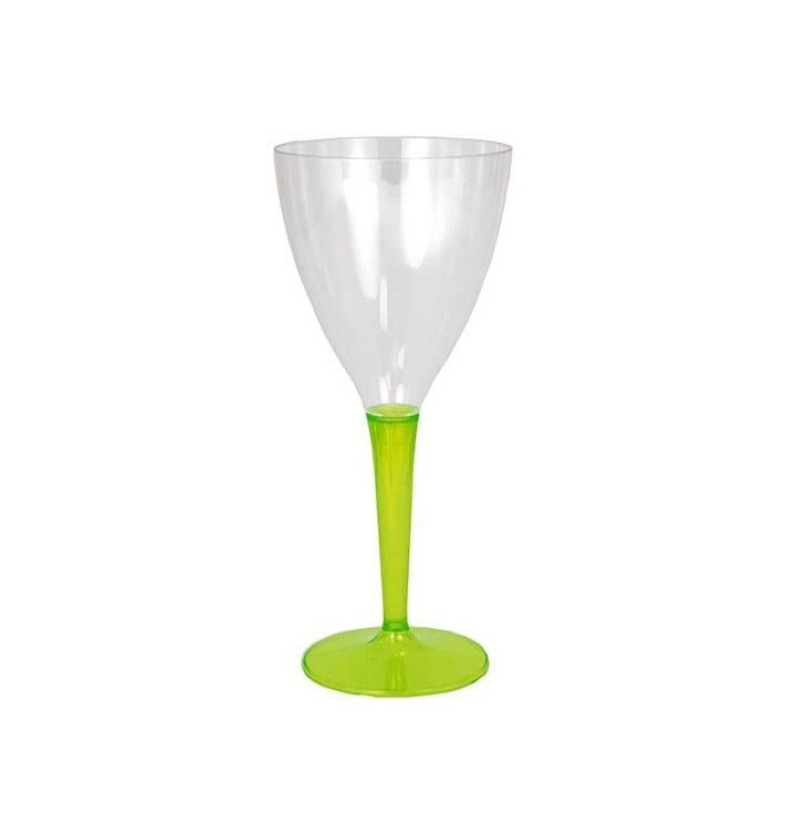 Calice di Plastica Vino Gambo Verde 130ml (6 Pezzi) Calice di Plastica Vino Gambo Verde 130ml (6 Pezzi)