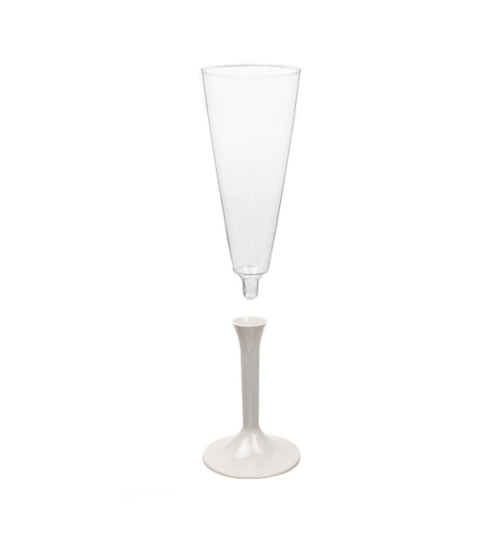 Calice Plastica Flute Gambo Beige 160ml 2P (20 Pezzi) Calice Plastica Flute Gambo Beige 160ml 2P (20 Pezzi)