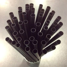 Cannuccia Dritta Nera per Granita Ø8mm 25cm (1000 Pezzi)