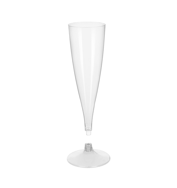 Flute Plastica Gambo Transparente 140ml 2P (20 Pezzi) Flute Plastica Gambo Transparente 140ml 2P (20 Pezzi)