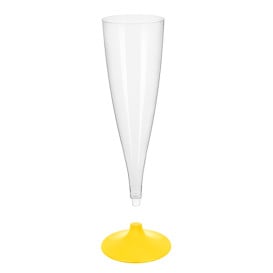 Flute Plastica Gambo Giallo 140ml 2P (400 Pezzi)