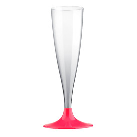 Flute Plastica Gambo Fucsia 140ml 2P (20 Pezzi)