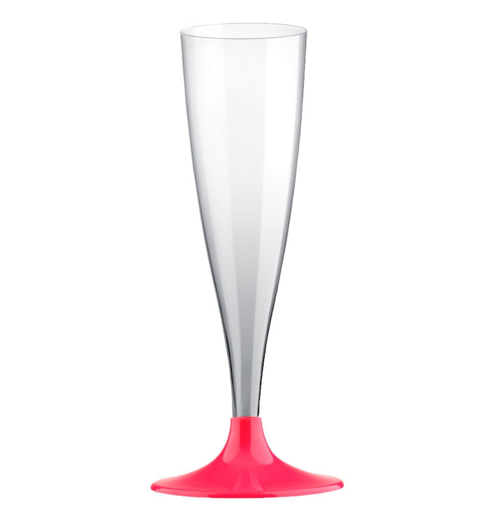 Flute Plastica Gambo Fucsia 140ml 2P (400 Pezzi) Flute Plastica Gambo Fucsia 140ml 2P (400 Pezzi)
