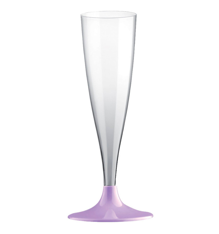Flute Plastica Gambo Lilla 140ml 2P (400 Pezzi) Flute Plastica Gambo Lilla 140ml 2P (400 Pezzi)
