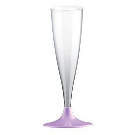 Flute Plastica Gambo Lilla 140ml 2P (20 Pezzi)