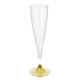 Flute Plastica Gambo Oro 140ml 2P (20 Pezzi)