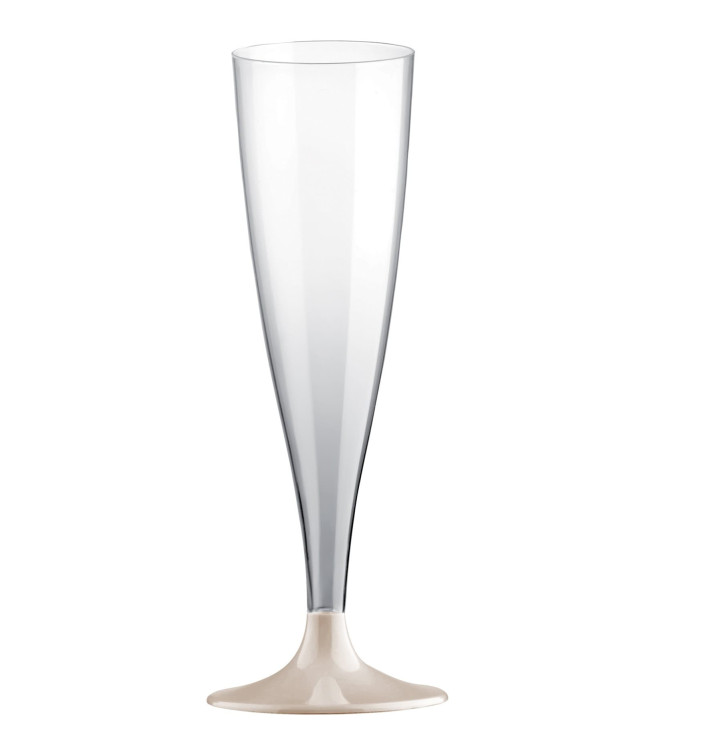 Flute Plastica Gambo Beige 140ml 2P (400 Pezzi) Flute Plastica Gambo Beige 140ml 2P (400 Pezzi)