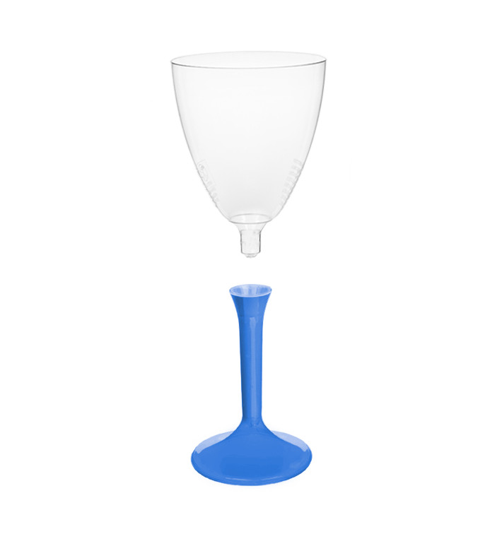 Calice Plastica Vino Gambo Blu Mediterraneo 180ml 2P (200 Pezzi) Calice Plastica Vino Gambo Blu Mediterraneo 180ml 2P (200 Pezzi)