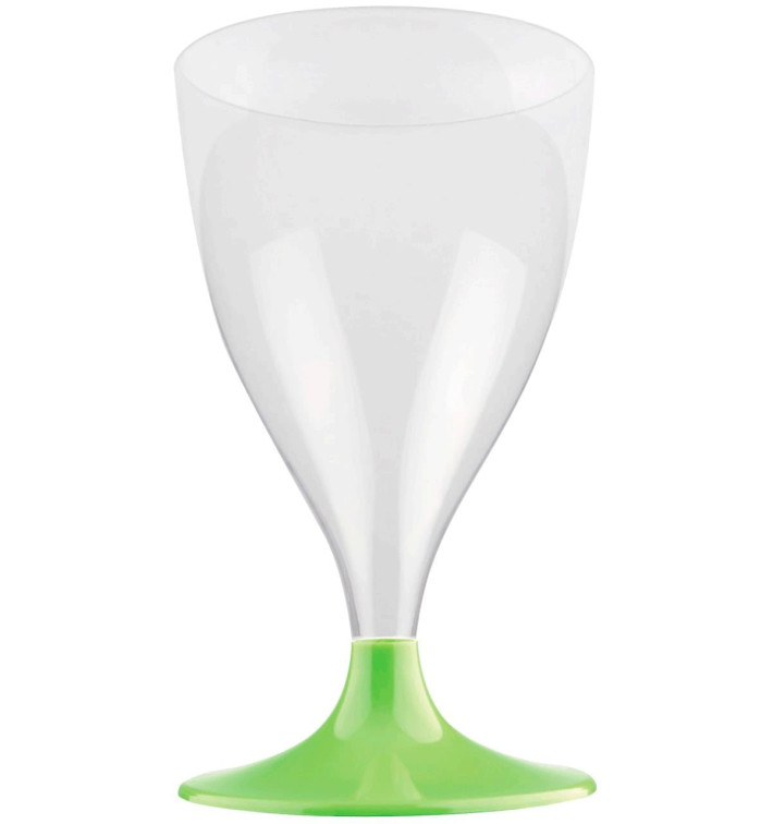 Calice Plastica Vino Gambo Verde Pistacchio 200ml 2P (20 Pezzi) Calice Plastica Vino Gambo Verde Pistacchio 200ml 2P (20 Pezzi)