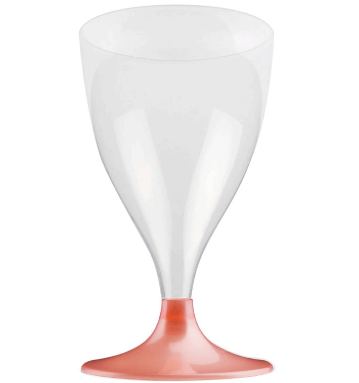 Calice Plastica Vino Gambo Pesca Perlato 200ml 2P (400 Pezzi) Calice Plastica Vino Gambo Pesca Perlato 200ml 2P (400 Pezzi)