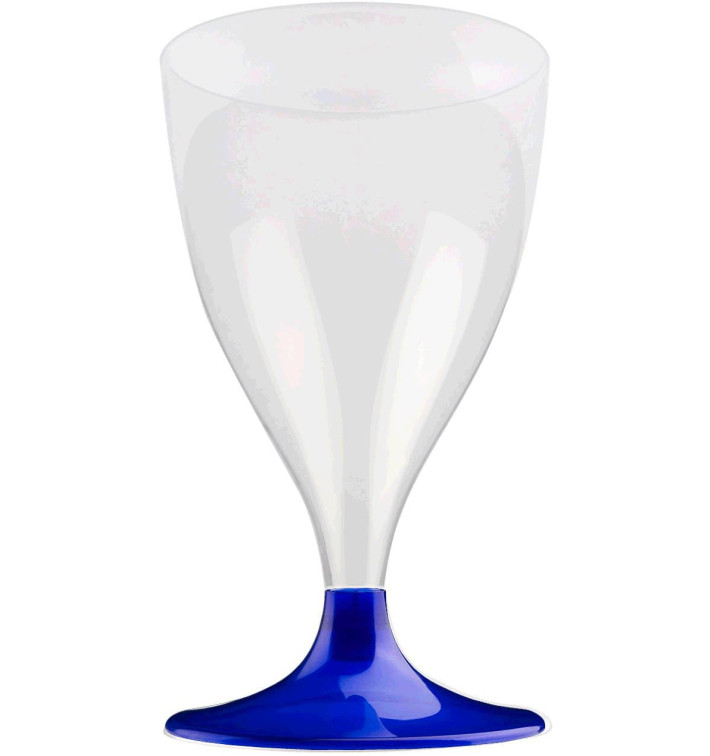 Calice Plastica Vino Gambo Blu Perlato 200ml 2P (400 Pezzi) Calice Plastica Vino Gambo Blu Perlato 200ml 2P (400 Pezzi)