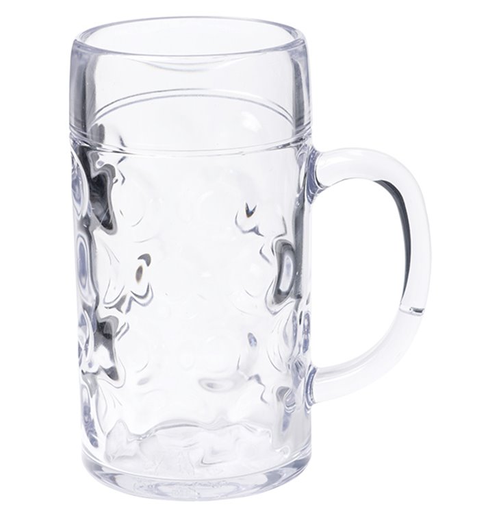 Boccale Riutilizzabili SAN per Birra Trasp.1000ml (1 Pezzo) Boccale Riutilizzabili SAN per Birra Trasp.1000ml (1 Pezzo)