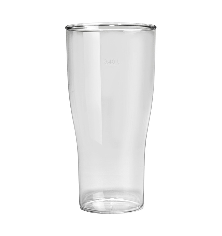 Bicchiere Riutilizzabili SAN Per Birra Trasp. 400ml (5 Pezzi) Bicchiere Riutilizzabili SAN Per Birra Trasp. 400ml (5 Pezzi)