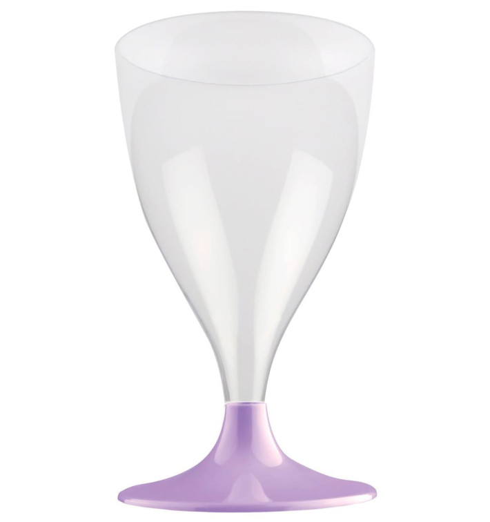 Calice Plastica Vino Gambo Lilla 200ml 2P (400 Pezzi) Calice Plastica Vino Gambo Lilla 200ml 2P (400 Pezzi)