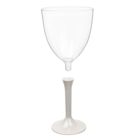 Calice Plastica Vino Gambo Beige 300ml 2P (20 Pezzi)