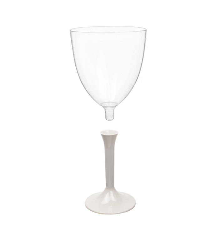 Calice Plastica Vino Gambo Beige 300ml 2P (20 Pezzi) Calice Plastica Vino Gambo Beige 300ml 2P (20 Pezzi)