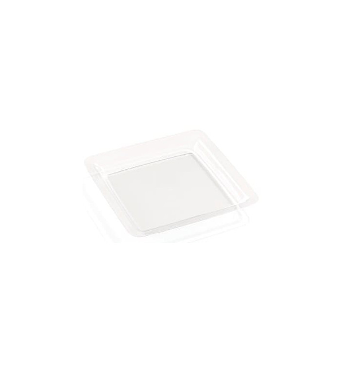 Piatto Plastica Rigida Trasparente 18x18cm (20 Pezzi)