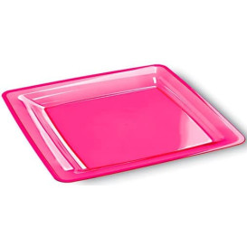 Piatto Plastica Rigida Quadrato 22,5x22,5cm (6 Pezzi)