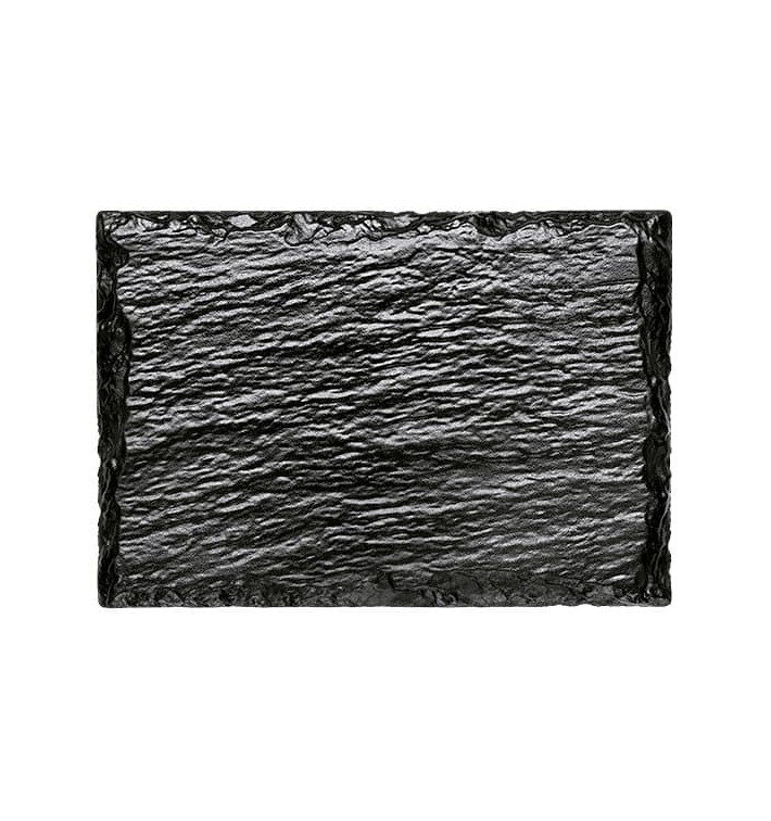Vassoi di Plastica Ardesia PS 130x90 mm (20 Pezzi) Vassoi di Plastica Ardesia PS 130x90 mm (20 Pezzi)