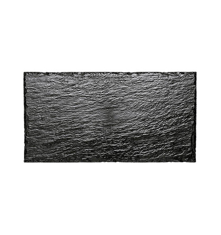 Vassoi di Plastica Ardesia PS 300x158 mm (100 Pezzi) Vassoi di Plastica Ardesia PS 300x158 mm (100 Pezzi)