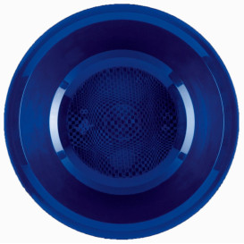 Piatto di Plastica Fondo Blu Round PP Ø195mm (600 Pezzi)