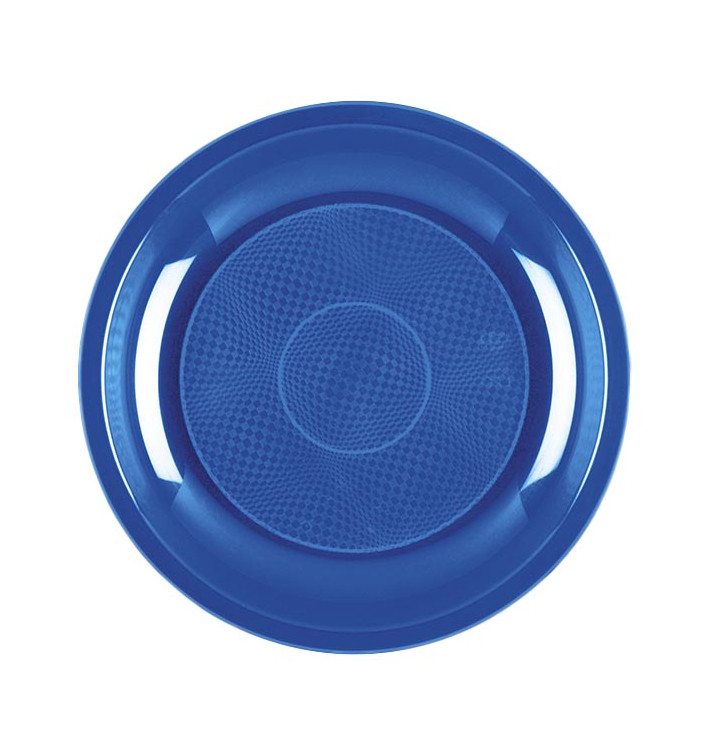 Piatto Plastica Dessert Blu Mediterranean Round PP Ø185mm (600 Pezzi)