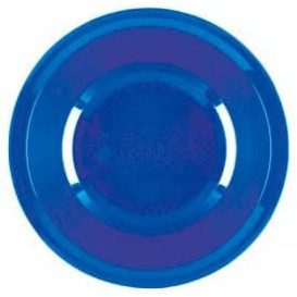 Piatto di Plastica Fondo Blu Mediterranean Round PP Ø195mm (600 Pezzi)