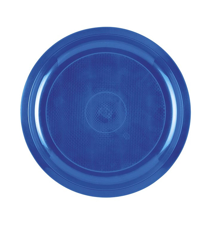 Piatto di Plastica Blu Mediterraneo Round PP Ø290mm (25 Pezzi) Piatto di Plastica Blu Mediterraneo Round PP Ø290mm (25 Pezzi)