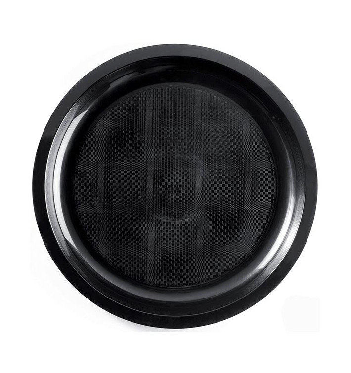 Piatto di Plastica Nero Round PP Ø290mm (25 Pezzi) Piatto di Plastica Nero Round PP Ø290mm (25 Pezzi)