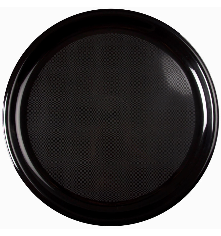 Piatto di Plastica per Pizza Nero Round PP Ø350mm (12 Pezzi) Piatto di Plastica per Pizza Nero Round PP Ø350mm (12 Pezzi)