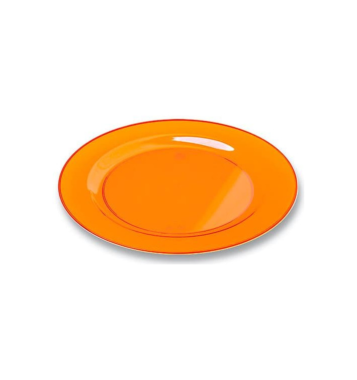 Piatto Plastica Tondo Rigida Arancione 19cm (10 Pezzi) Piatto Plastica Tondo Rigida Arancione 19cm (10 Pezzi)