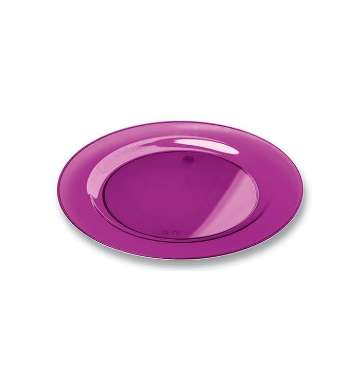 Piatto Plastica Tondo Rigida Melanzana 23cm (6 Pezzi) Piatto Plastica Tondo Rigida Melanzana 23cm (6 Pezzi)