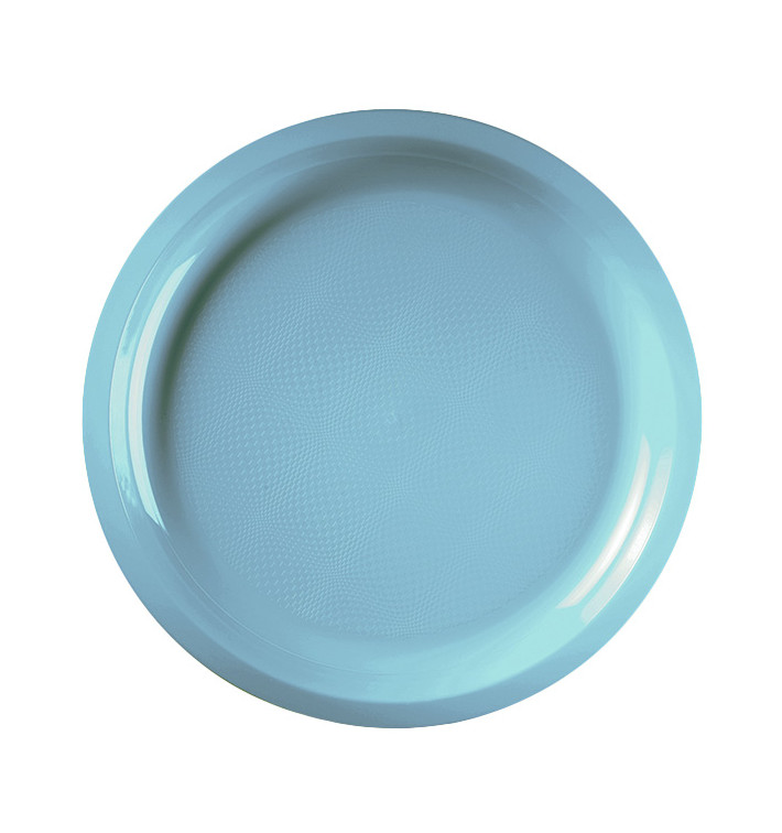Piatto di Plastica Turchese Round PP Ø290mm (300 Pezzi) Piatto di Plastica Turchese Round PP Ø290mm (300 Pezzi)