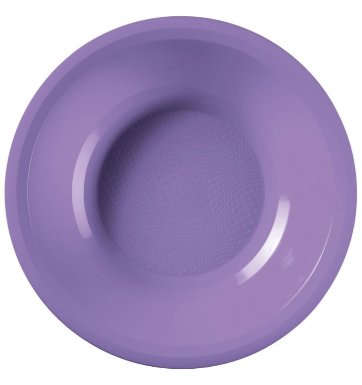 Piatto di Plastica Fondo Lilla Round PP Ø195mm (600 Pezzi)