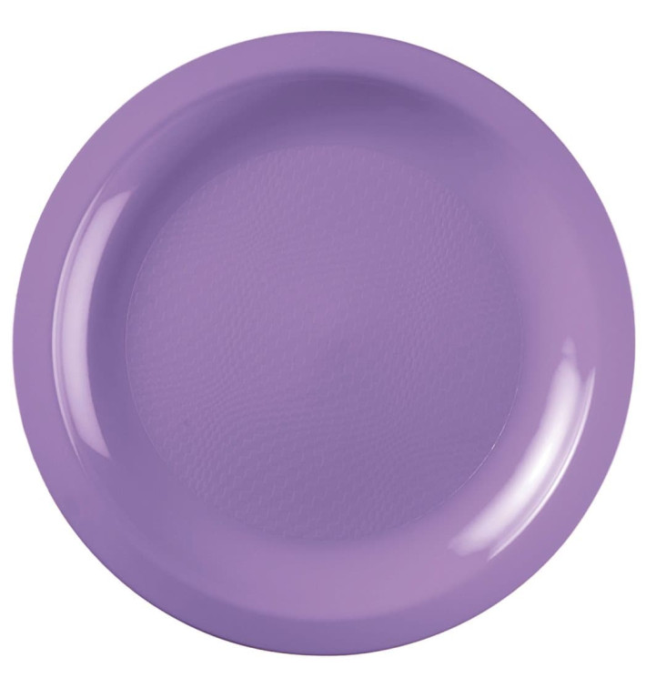 Piatto Plastica Piano Lilla Round PP Ø220mm (50 Pezzi) Piatto Plastica Piano Lilla Round PP Ø220mm (50 Pezzi)